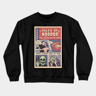 halloween comic, funny halloween comic, tales of Horror Funny Comics, funny comic Crewneck Sweatshirt